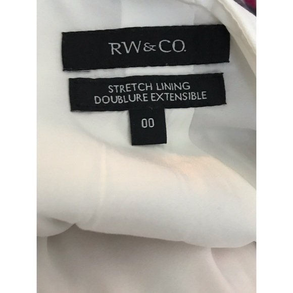 RW&Co beautiful floral white pencil work skirt - Picture 3 of 5